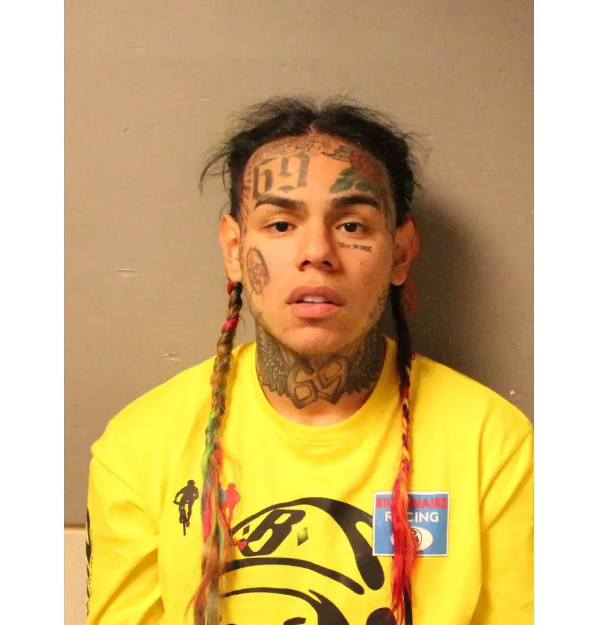 Rapper 6ix9ine Faces Jail Time Again by violating probation while testing positive for meth