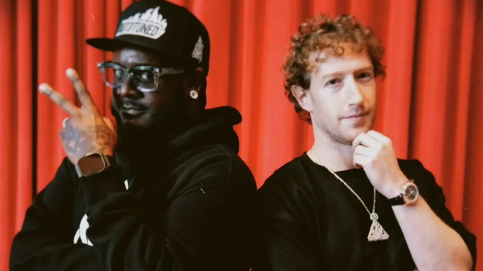 Unexpected Studio Session Mark Zuckerberg and T-Pain Hint at Musical Collaboration