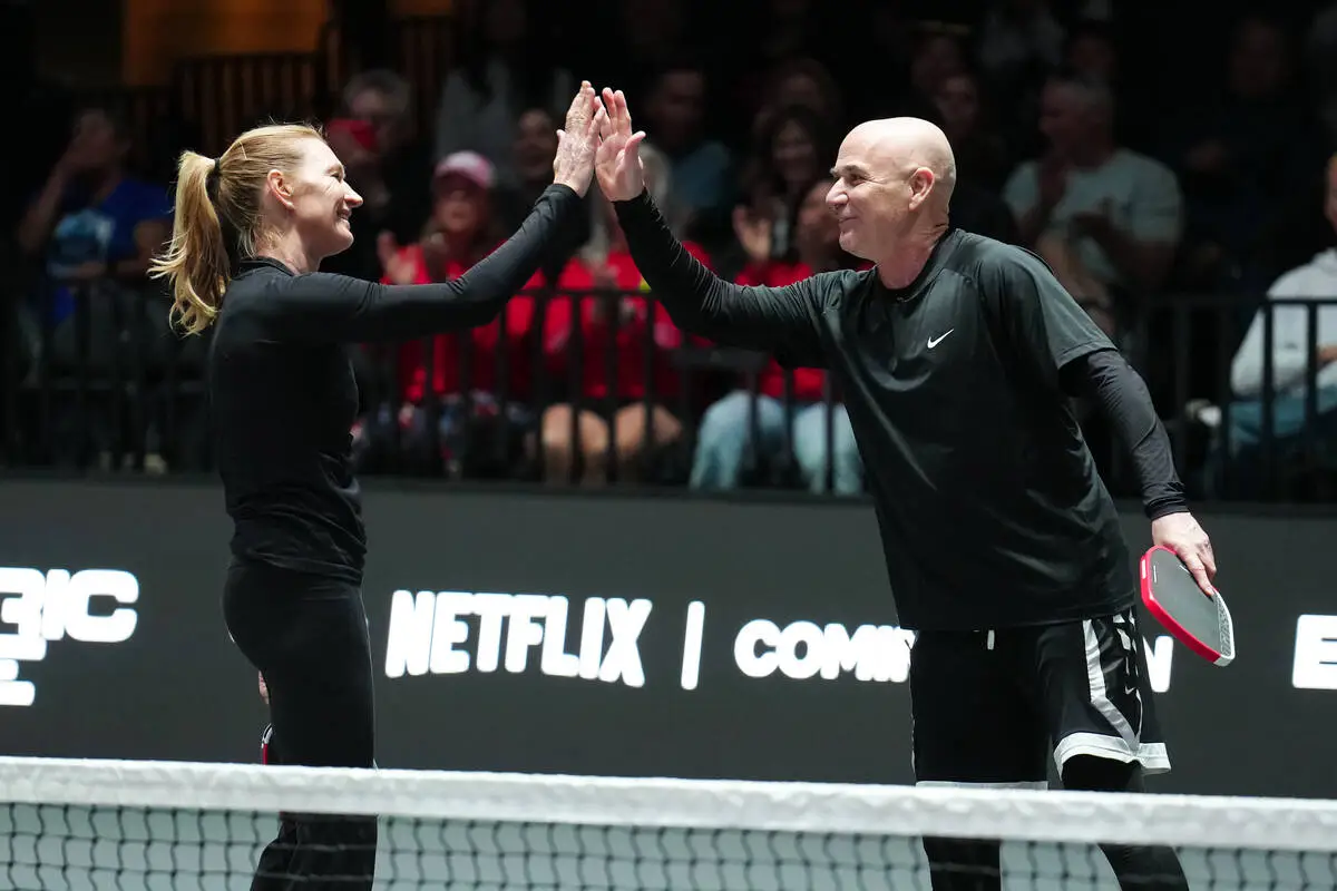 Agassi and Graf Triumph at Pickleball Slam 3, Showcasing the Sports Unique Appeal