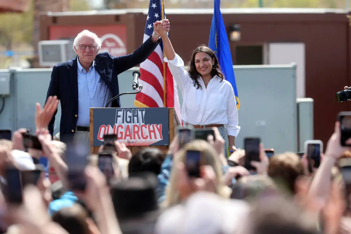 Bernie Sanders and AOC Rally Against Wealth Inequality in North Las Vegas